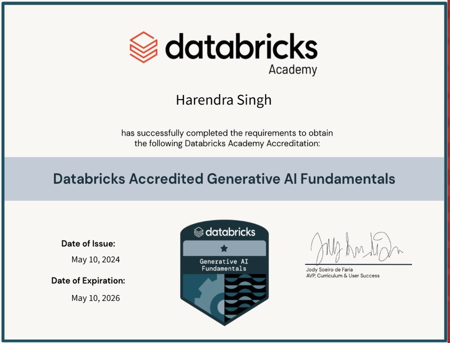 databricks gen ai engineer